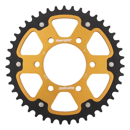 Supersprox Gold Stealth Sprocket For Kawasaki ER-6N 2009-2010, ZX10RR 2018 RST-478-43-GLD